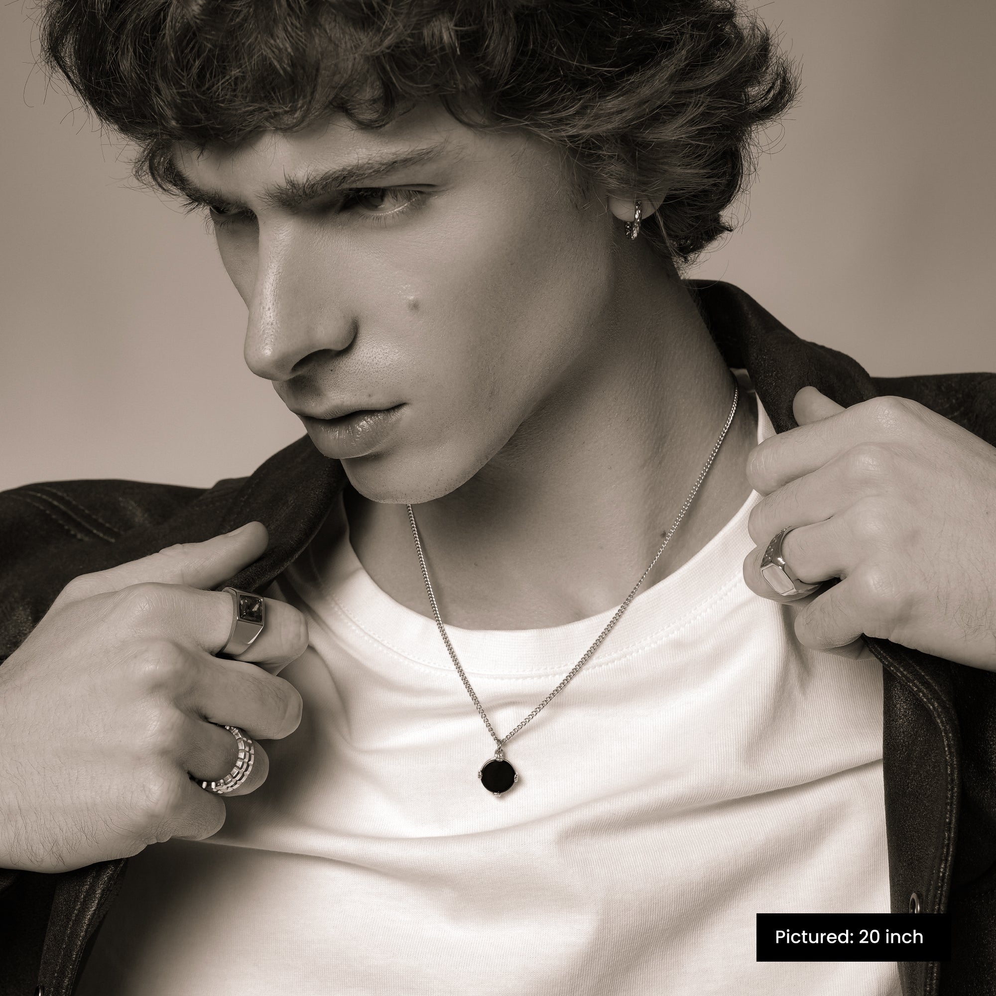 Lineage® Black Obsidian Circular, Necklace