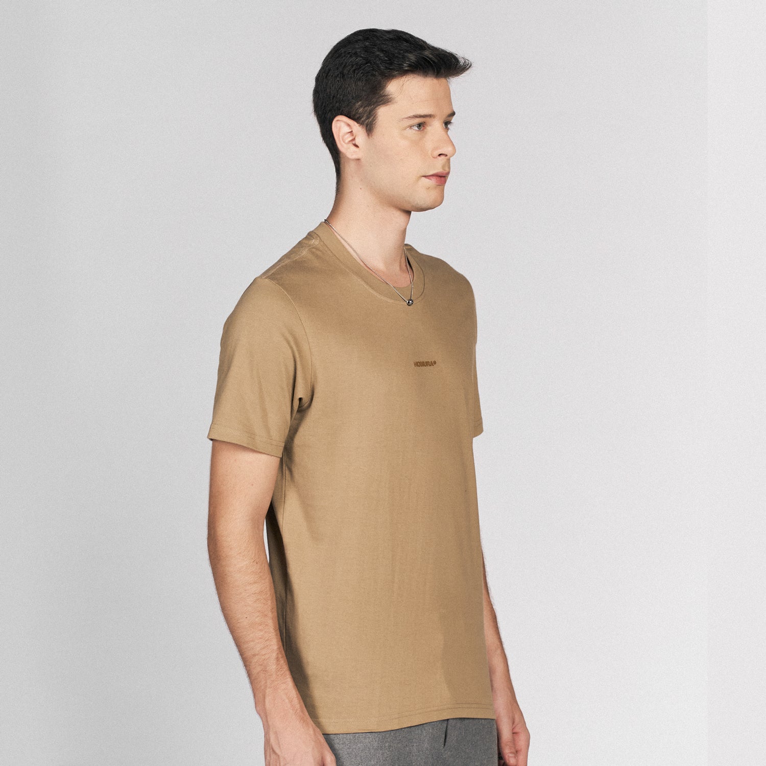 Homura® Logo Shirt, Ecru Brown