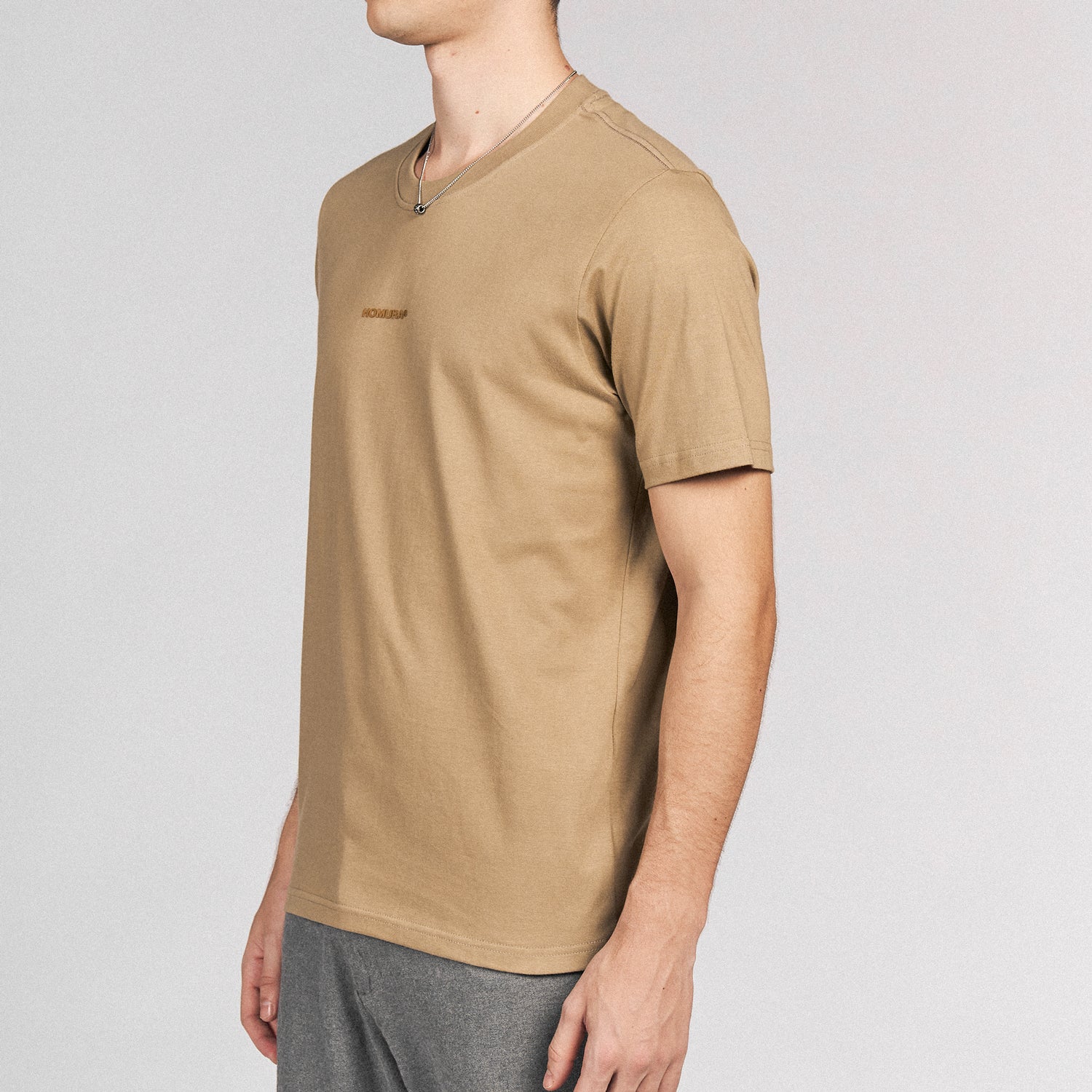 Homura® Logo Shirt, Ecru Brown
