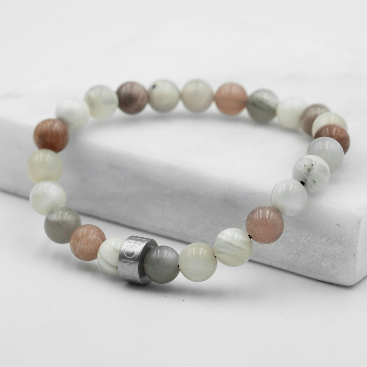 Peach Moonstone Bracelet